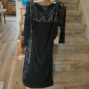 Betsy and Adam black dress size 14 W new with tags